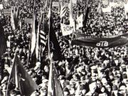 Manifestaţie comunistă în Bucureşti. 1944-1945