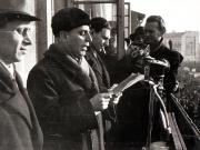 Demonstraţie comunistă în  în 13 februarie1945.