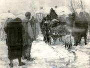 Reproducerea picturii ”Perceptorul” de Vitalie Nereuţă.(1930)