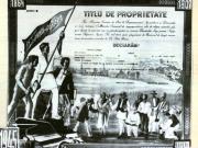 Titlu de proprietate a pământului, dat cu ocazia Reformei agrare din 1945, ţăranilor fără pământ sau cu pământ puţin.(1945)
