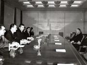Întâlnirea lui Nicolae Ceauşescu cu Samuil Mikunis şi Moshe Sneh, membri ai C.C. al P.C. din Israel . (1 X 1966)