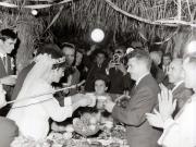 Membrii ai conducerii de partid şi de stat, cu prilejul sărbătoririi Zilei Recoltei (Coşereni) . (2 X 1966)