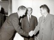 Aspect de la convorbirile dintre delegaţia Partidului Comunist Român şi delegaţia Partidului Comunist din Norvegia, care face o vizită în ţara noastră. (4 X 1966)