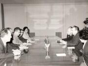 Aspect de la convorbirile dintre delegaţia Partidului Comunist Român şi delegaţia Partidului Comunist din Norvegia, care face o vizită în ţara noastră. (4 X 1966)