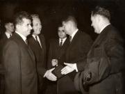 Sosirea unei delegaţii a P.C. din Finlanda, condusă de Aarne Saarinen. (5 X 1966)