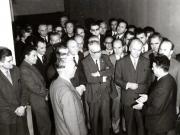 Vizitarea de către Nicolae Ceauşescu a expoziţiei „Dezvoltarea ştiinţei în România.” . (25 X 1966)