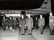 Sosirea primului ministru al Iranului, Amir Abbas Hoveida. (28 X 1966)