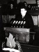 Aspect de la consfătuirea de constituire a Consiliului Naţional al Organizaţiei Pionierilor (Marea Adunare Naţională) . (11 XI 1966)