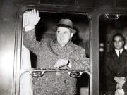 Plecarea delegaţiei Partidului Comunist Român, condusă de Nicolae Ceauşescu, la cel de al IX-lea Congres al Partidului Comunist Bulgar. (13 XI 1966)