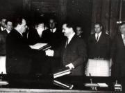 Solemnitatea semnării Protocolului privind livrările reciproce de mărfuri între România şi U.R.S.S. (14 XI 1966)