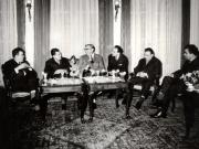 Paul Niculescu – Mizil a primit la C.C. al P.C.R. delegaţia de activişti ai P.C. din Suedia. (16 XI 1966)