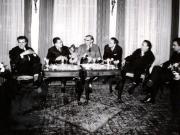 Paul Niculescu – Mizil a primit la C.C. al P.C.R. delegaţia de activişti ai P.C. din Suedia. (16 XI 1966)