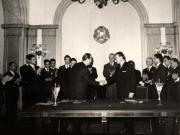 Semnarea planului de colaborare culturală şi stiinţifică pe anii 1967-1968 între România şi R.D. Germania (29 XI 1966)