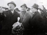 Sosirea în Capitală a primarului general al Marelui Berlin, Friedrich Ebert. (5 XII 1966)