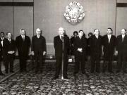 Aspect de la solemnitatea înmânării unor ordine ale Republicii Socialiste România (Consiliul de Stat) (30 XII 1966)