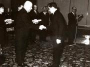 Aspect de la solemnitatea înmânării unor ordine ale Republicii Socialiste România (Consiliul de Stat) (30 XII 1966)