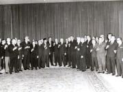 Membrii corpului diplomatic acreditat în România, în vizită protocolară la Consiliul de Stat, cu ocazia anului nou. (31 XII 1966)