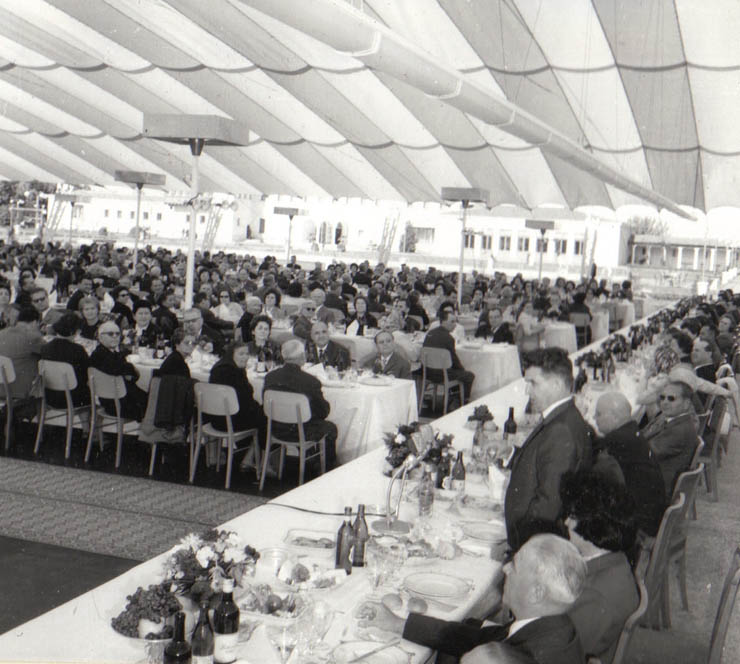 Aspect de la recepţia care a avut loc la Snagov cu prilejul zilei de 1 Mai