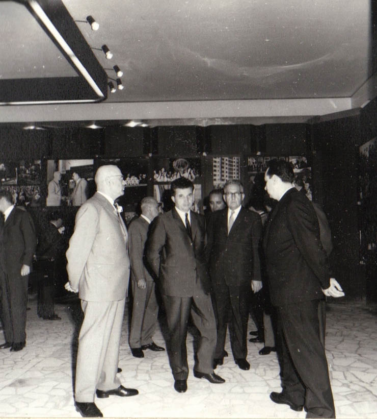 Membri ai conducerii de partid şi de stat la inaugurarea Muzeului de Istorie a Partidului Comunist, a Mişcării Revoluţionare şi Democratice din România