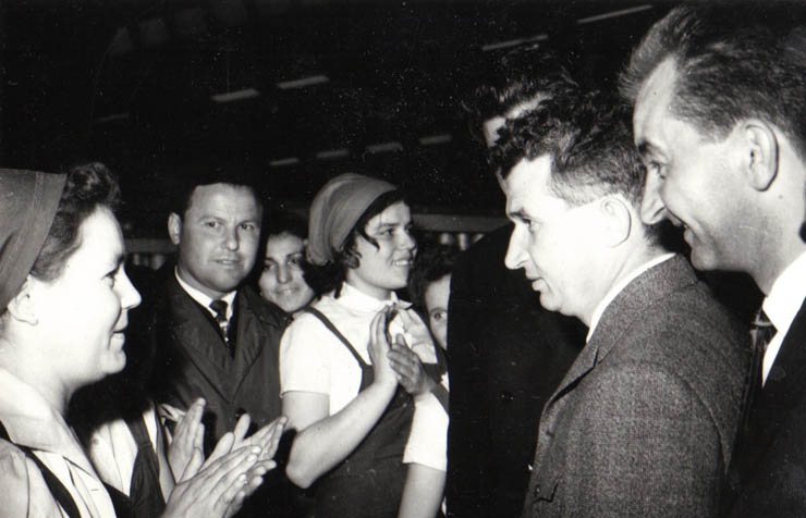 Vizita conducătorilor de partid şi de stat în regiunea Suceava (Ipoteşti)