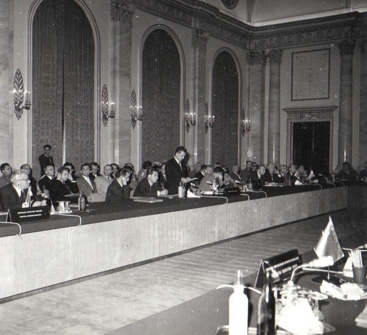 Aspect din timpul Consfătuirii Comitetului Politic Consultativ al statelor participante la Tratatul de la Varşovia