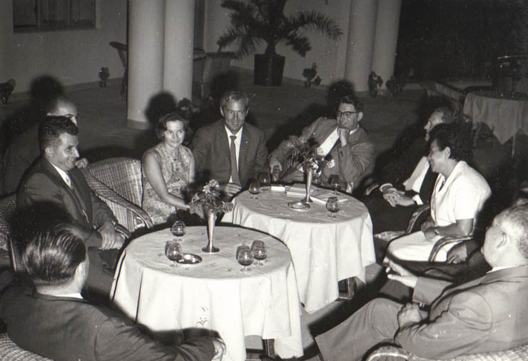 Aspect din timpul convorbirilor ce au avut loc între delegaţia P.C.R. şi delegaţia P.C. din Danemarca