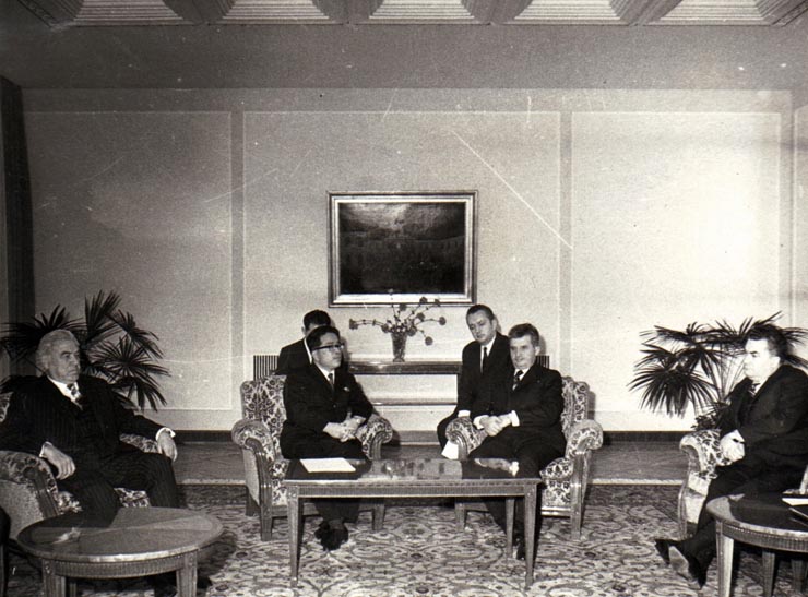 Primirea la C.C. al P.C.R. a ministrului Afacerilor Externe al Republicii Populare Democrate Coreene, Ha-Dam.    (februarie 1972).