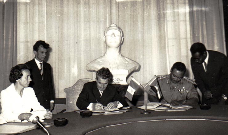 Vizita preşedintelui Nicolae Ceauşescu în Sudan – semnarea documentelor oficiale comune. (30  martie-2 aprilie 1972).