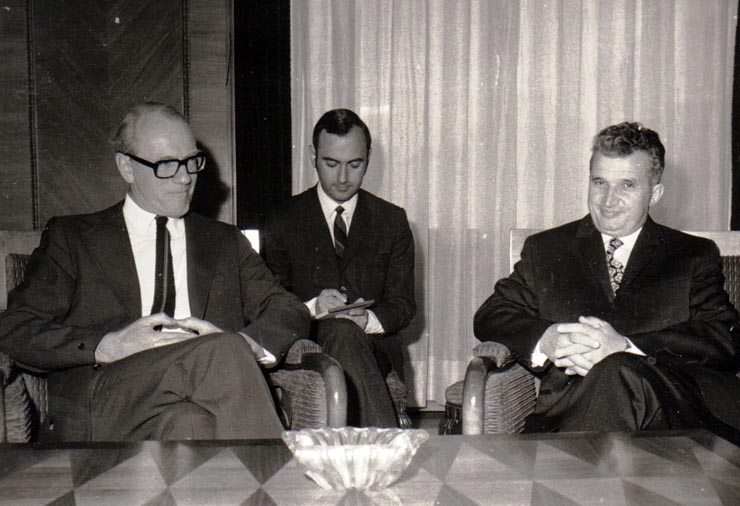 Primirea la C.C. al P.C.R. a ministrului Afacerilor Externe al Danemarcei, Kund B. Andersen.(14 aprilie 1972).