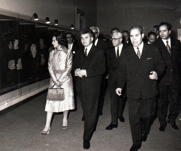 Vizita conducătorilor de partid şi de stat cu prilejul inaugurării Muzeului de Istorie al R.S.R.   (8 mai 1972).