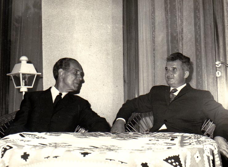 Primirea la Nicolae Ceauşescu a preşedintelui Consiliului de Miniştri al Ungariei, Ieno Fock.     (3 iulie 1972).