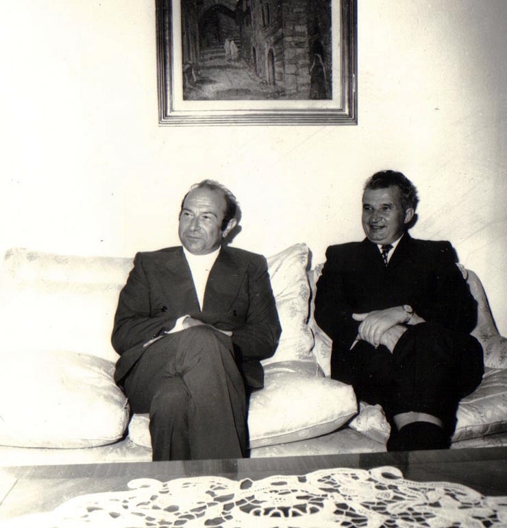 Primirea la Nicolae Ceauşescu a lui Luigi Bertoldi, membru al Direcţiunii şi Secretariatului Partidului Socialist Italian.     (17 august 1972).