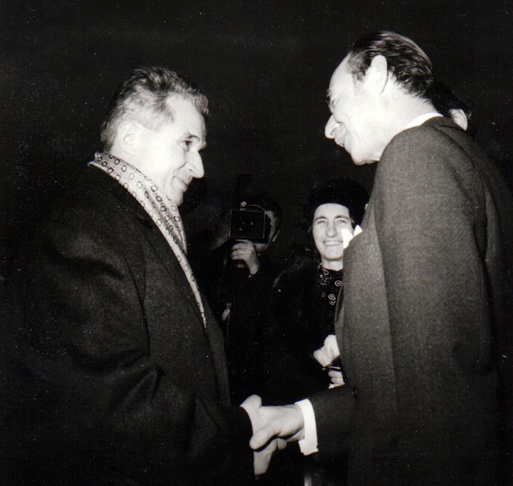 Aspecte din timpul vizitei oficiale de prietenie a lui Nicolae Ceauşescu în Luxemburg.     (octombrie 1972).