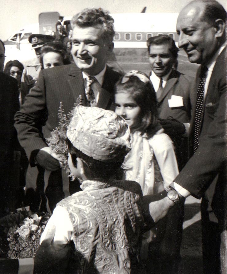 Aspecte din timpul vizitei oficiale de prietenie a preşedintelui Consiliului de Stat al României, Nicolae Ceauşescu împreună cu Elena Ceauşescu în Pakistan.(ianuarie 1973).