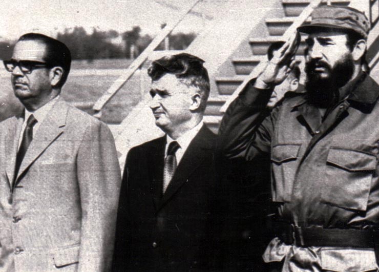 Aspecte din timpul vizitei oficiale de prietenie a preşedintelui Consiliului de Stat al României, Nicolae Ceauşescu în Cuba.       (1-2 septembrie 1973).