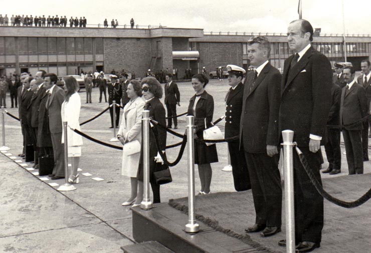 Aspecte din timpul vizitei oficiale de prietenie a preşedintelui Consiliului de Stat al României, Nicolae Ceauşescu în Columbia.     (septembrie 1973).