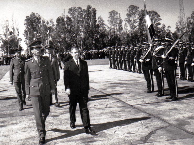 Vizita în Libia a preşedintelui Consiliului de Stat al României (sosirea la Tripoli).   (12.II.1974).