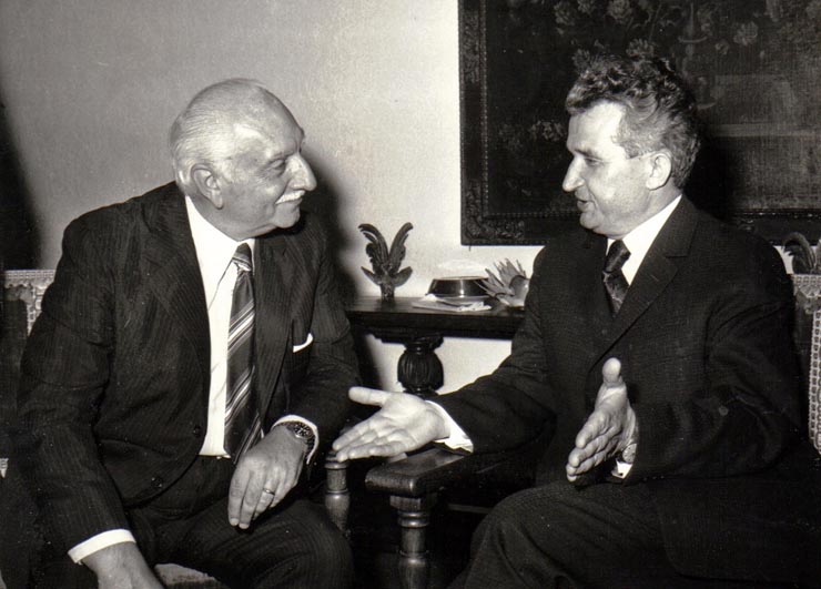 Vizita preşedintelui Consiliului de Stat al R.S.R., în Republica Argentina. Primirea liderilor Partidului Intransigent (OSCAR) din această ţară.    (7 martie 1974).