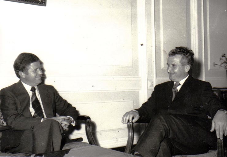 Primirea la C.C. al P.C.R. a lui Kurt Bidenhoff, secretar general al Uniunii Creştin-Democrate din Republica Federală Germania.(26 iunie 1974).