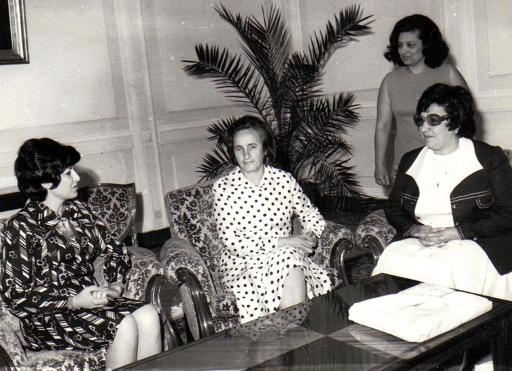 Primirea la Elena Ceauşescu a delegaţiei femeilor palestiniene.      (11 iulie 1974).