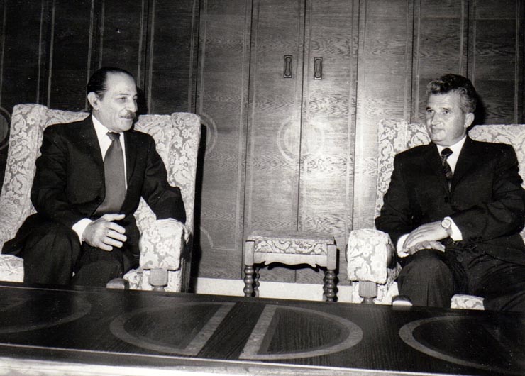 Primirea la Nicolae Ceauşescu a delegaţiei Partidului Socialist Portughez condusă de Tito De Morais.(8 august 1974).
