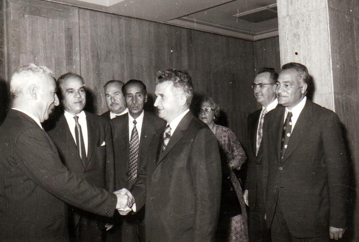 Primirea delegaţiei Adunării Populare din Republica Arabă Egipt, condusă de Hafez Badawi, preşedinte.(august 1974).