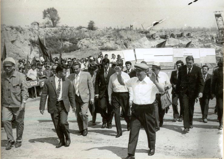 Vizita de lucru a lui Nicolae Ceauşescu în judeţul Gorj.(11.VIII.1977)