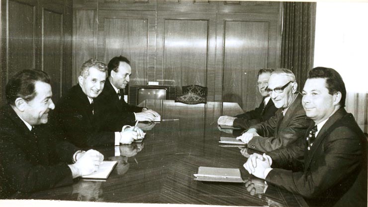 Primirea delegaţiei Partidului Comunist din Belgia, condusă de Jean Terfve.(26.X.1977)