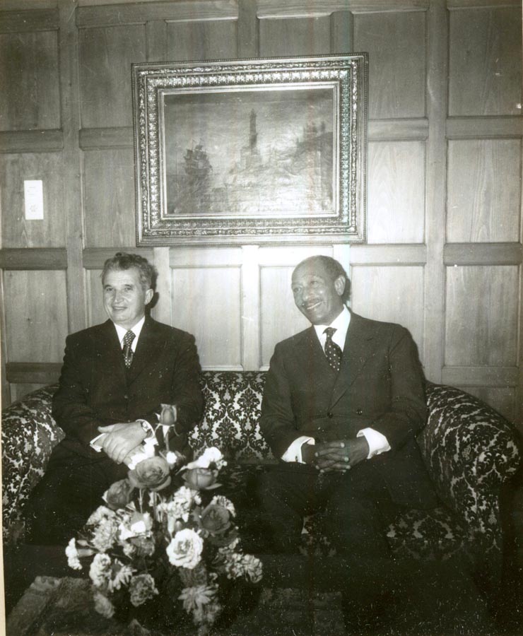 Vizita de prietenie a preşedintelui Republicii Arabe Egipt, M.A. El Sadat, în România. Convorbiri la Sinaia.(29-31.X.1977)