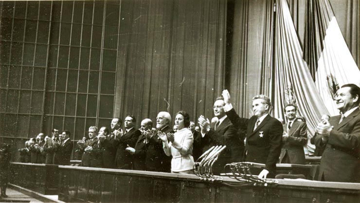 Aspect de la prezidiul Conferinţei Naţionale a P.C.R.(7-9.XI.1977)