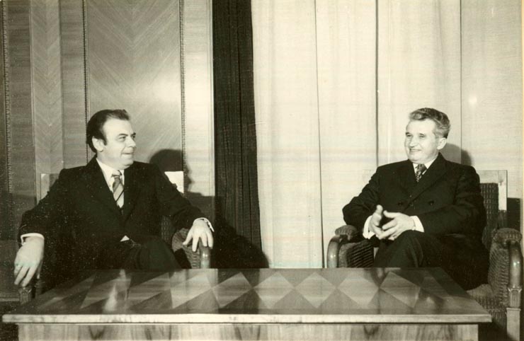 Primirea de către preşedintele Nicolae Ceauşescu a ministrului afacerilor externe al R.P. Bulgaria, Peter Mladenov, care efectuează o vizită oficială în ţara noastră.(2.II.1978)