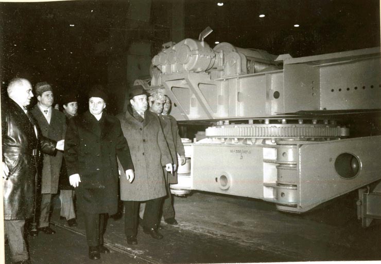 Vizita de lucru a lui Nicolae Ceauşescu în judeţul Timiş. La Întreprinderea mecanică Timişoara.(14.II.1978)