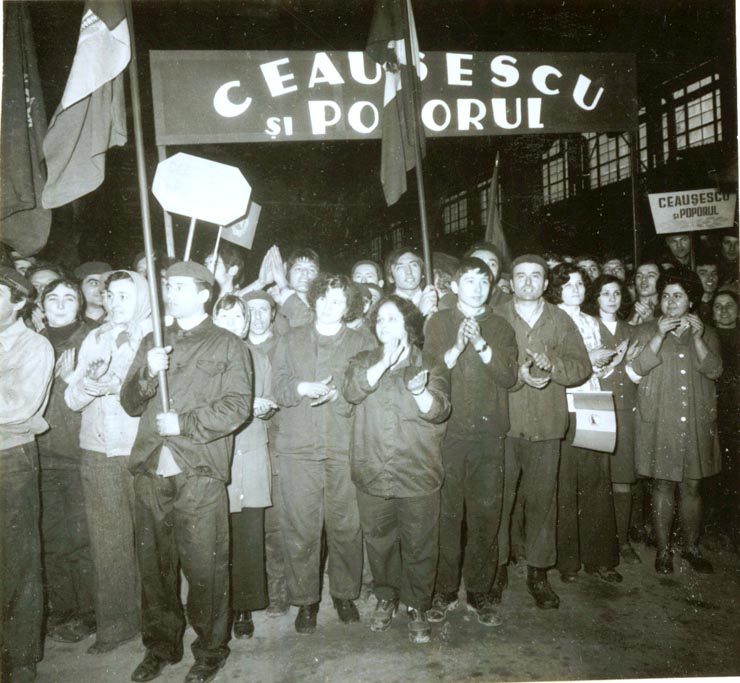 Primirea făcută de Nicolae Ceauşescu la Întreprinderea mecanică din Timişoara, cu prilejul vizitei de lucru a secretarului general în judeţul Timiş.(14.II.1978)
