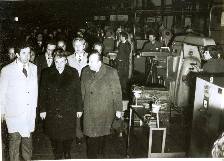 Vizita de lucru a lui Nicolae Ceauşescu în judeţul Timiş. La Întreprinderea „Electrotimiş”.(14.II.1978)